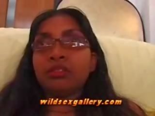 Shy Indian lassie Gives Very Slow Blowjob